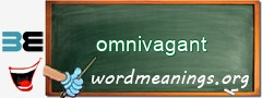 WordMeaning blackboard for omnivagant
